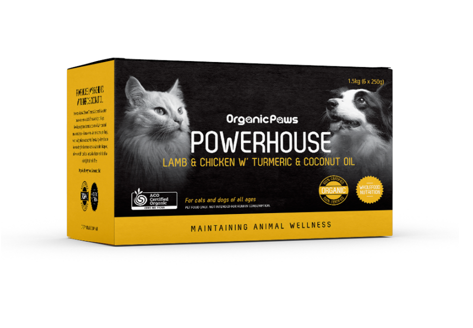 Organic Paws - Powerhouse Lamb & Chicken with Turmeric & Coconut Oil 1.5kg