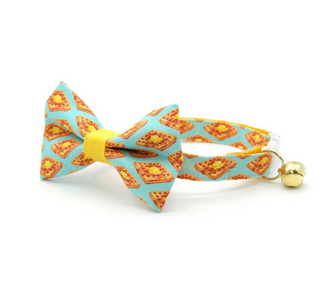 Waffle Cat Collar Bowtie