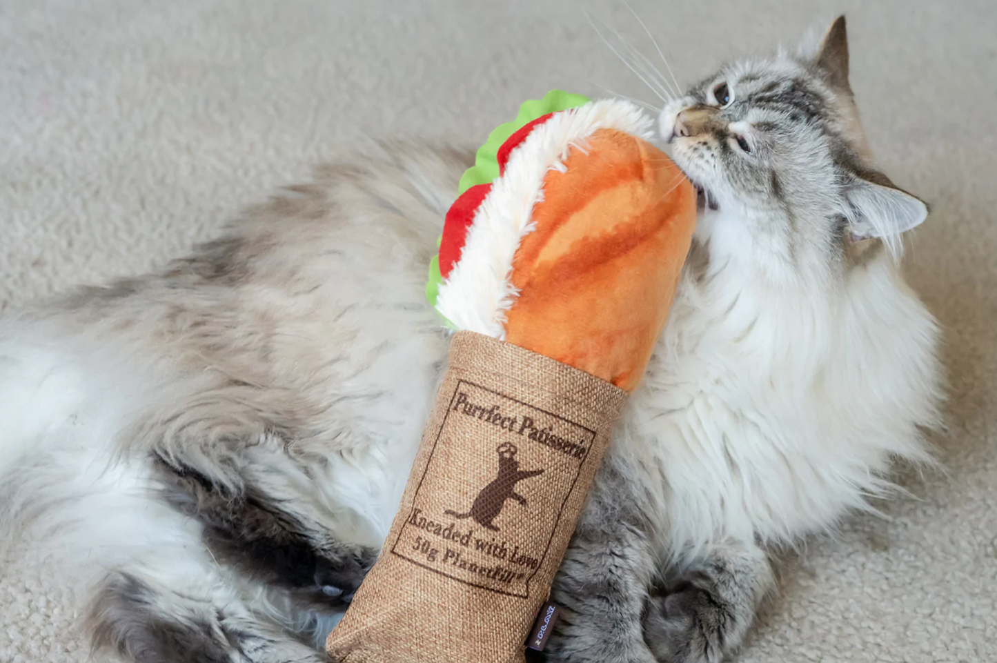 Feline Frenzy Kicker Tuna Baguette Catnip Toy