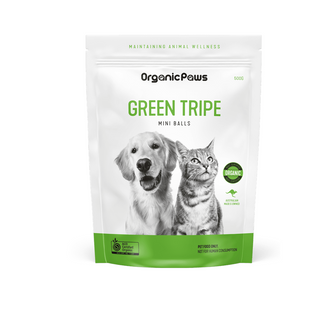 Organic Paws - Green Tripe Balls 500g