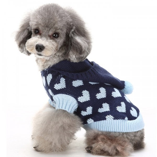 Pet Jumper with Hearts Online Only