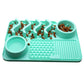 3-in-1 Pet Slow Food Bowl Silicone Licking Mat and Puzzle Feeder
