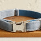Sky Blue Velvet Cat/Puppy Collar Bowtie