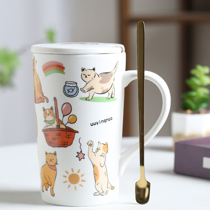 Dog and Cats Coffee Mug