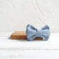 Sky Blue Velvet Cat/Puppy Collar Bowtie