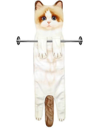 Cat Hand Towel