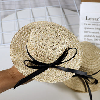 Straw Hat with a Bow