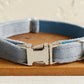 Sky Blue Velvet Cat/Puppy Collar Bowtie