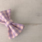 Purple Checks Cat/Puppy Collar Bowtie