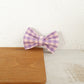 Purple Checks Cat/Puppy Collar Bowtie