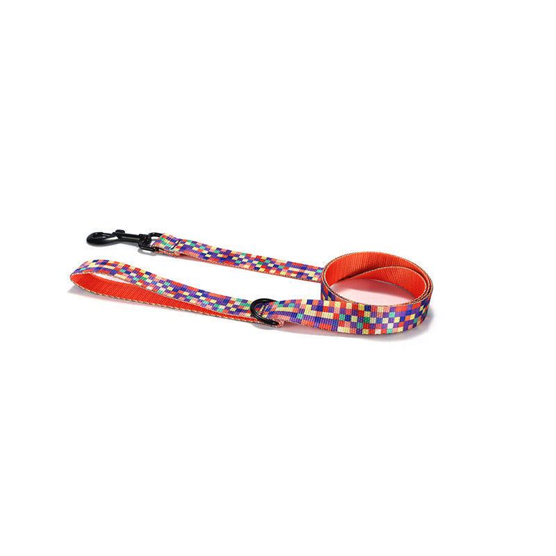 Plaid Collar Leash