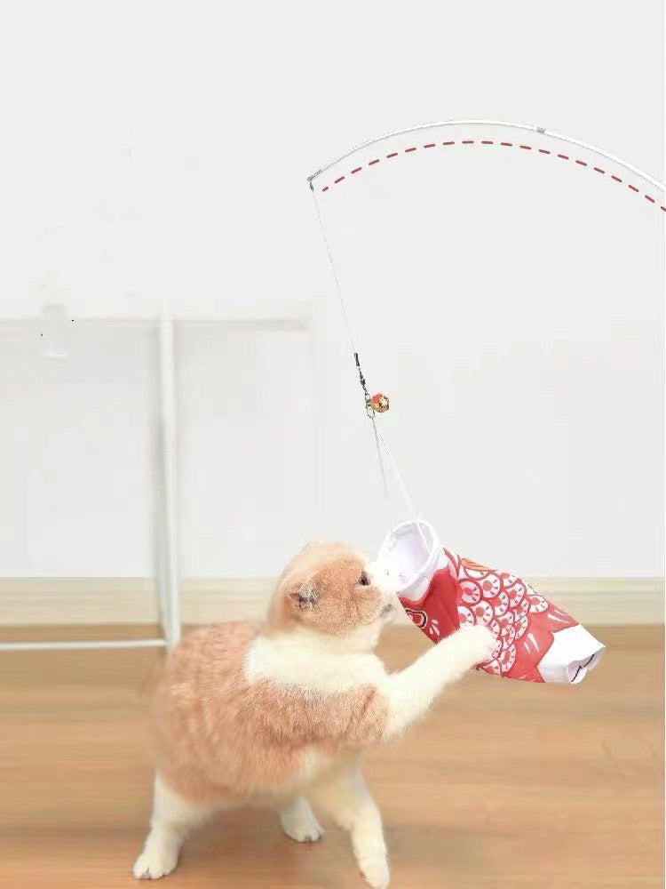 Japanese Fish Kite Cat Teaser