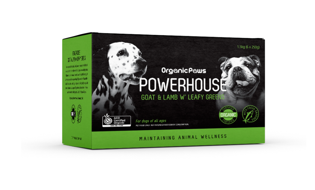 Organic Paws - Powerhouse Goat & Lamb with Leafy Greens 1.5kg